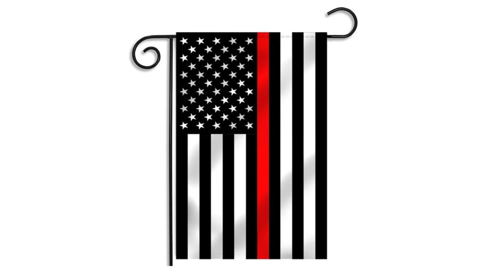 Thin Blue Line Thin Red Line American Garden Flag - GARDEN-AMERICAN-RED