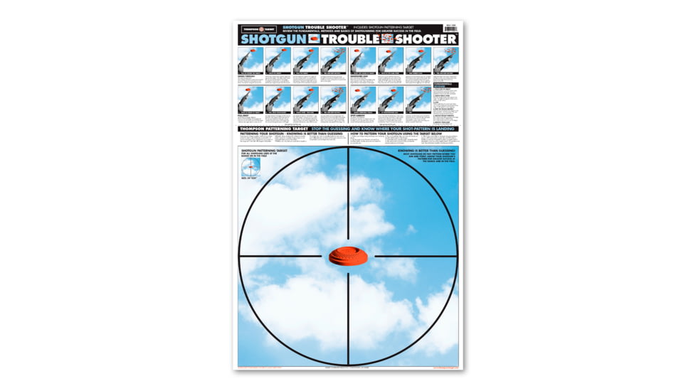 Thompson Target Shotgun Trouble Shooter 25x38 Paper Patterning Targets, 25 Pack, Blue, 2XL, 1200-25