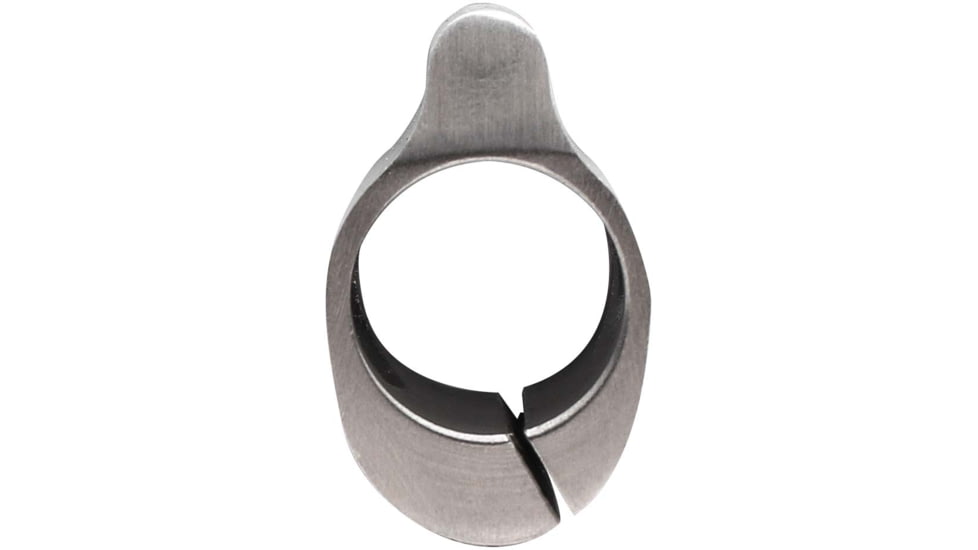 Tiger Rock .750 Low Profile Steel Gas Block w/ Clamp-On Packaged, Stainless, Silver, Small, GB06-S#