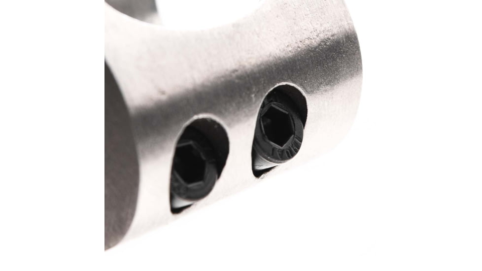 Tiger Rock .750 Low Profile Steel Gas Block w/ Clamp-On Packaged, Stainless, Silver, Small, GB06-S#