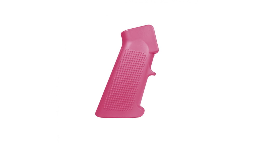 Tiger Rock AR-15/10 A2 Style Pistol Grip w/Screw &amp; Lock Washer, Cerakote, Pink, Small, A2GRIPS-PNK