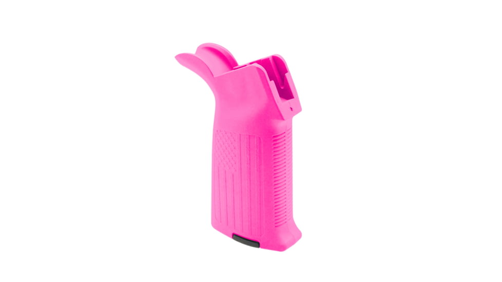 Tiger Rock AR-15/10 A2 Style Pistol Grip with USA Flag Pattern, Cerakote, Pink, Small, A2FLAG-PNK