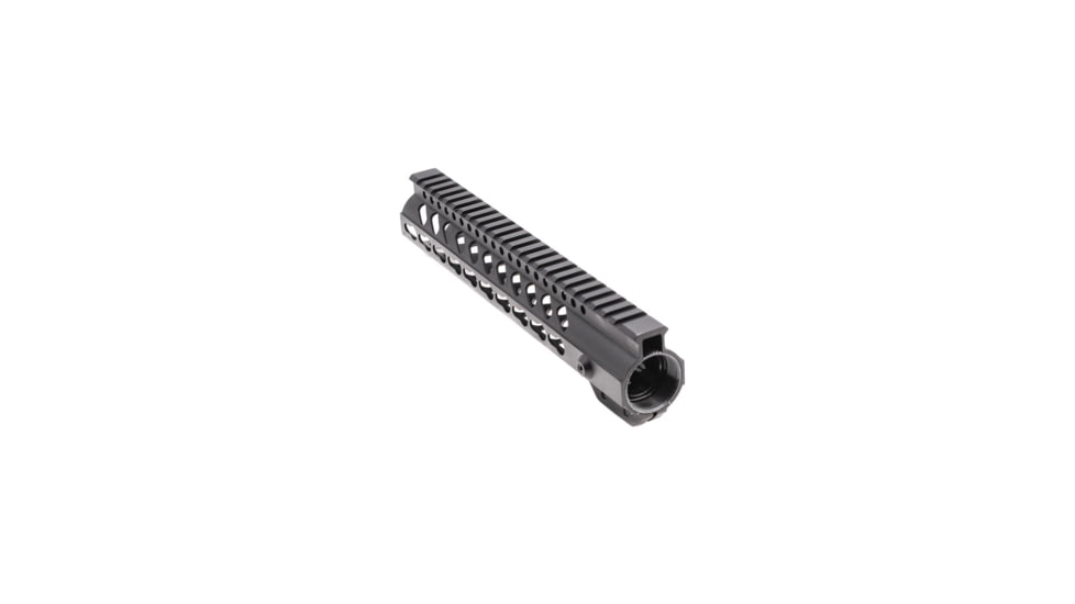 Tiger Rock AR-15 10" Super Slim Light Keymod Free Float Handguard w/Steel Barrel Nut &amp; Top Rail, Black, FSM10
