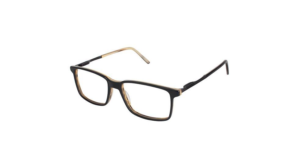TLG NU009 Single Vision Prescription Eyeglasses - Frame BLACK, Size 54/16mm LYNU00902