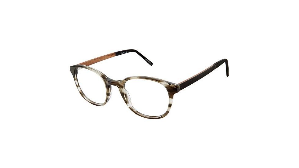 TLG NU020 Prescription Eyeglasses - Frame Grey Tortoise, Size 47/20mm LYNU02001