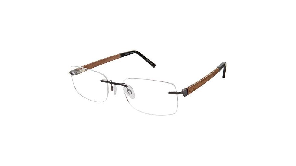 TLG NU022 Prescription Eyeglasses - Frame Matte Gunmetal, Size 53/18mm LYNU02202
