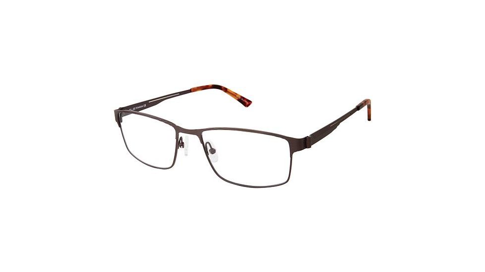 TLG NU024 Bifocal Prescription Eyeglasses - Frame Matte Brown, Size 55/17mm LYNU02402