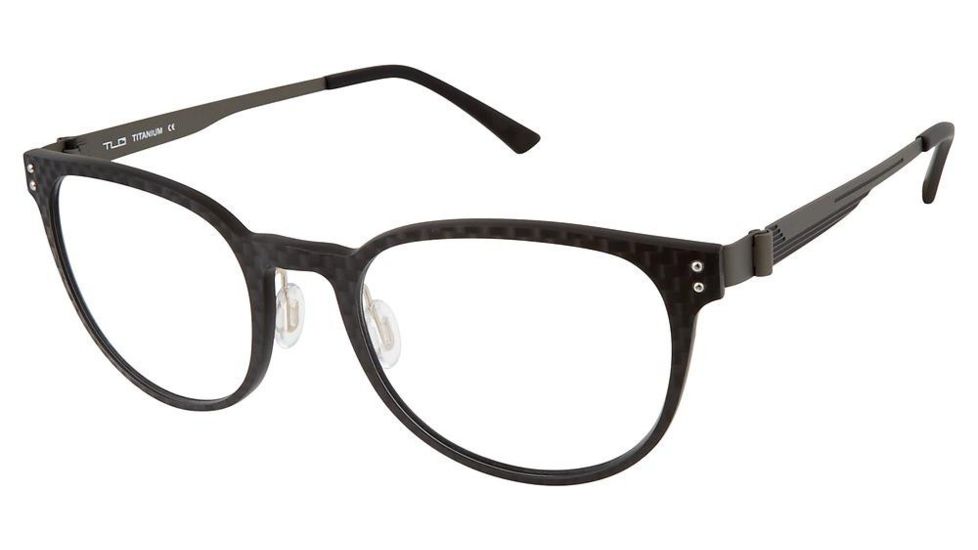 TLG NU031 Progressive Prescription Eyeglasses - Frame CARBON BLACK, Size 52/19mm LYNU03101