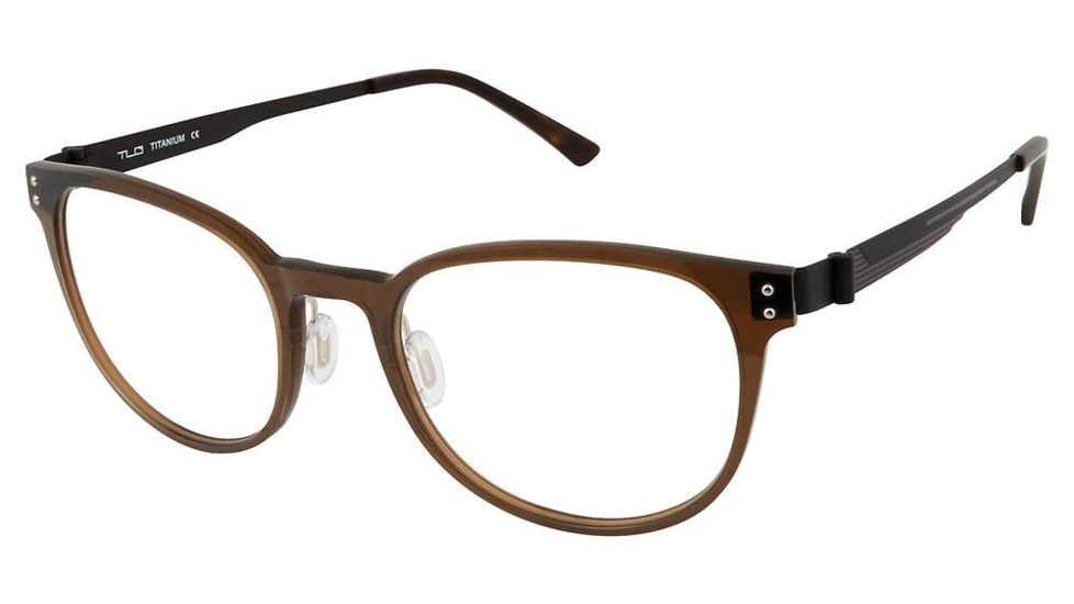 TLG NU031 Progressive Prescription Eyeglasses - Frame TRANSLUCENT BRN, Size 52/19mm LYNU03102