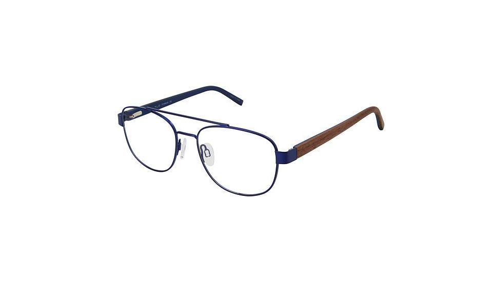 TLG NU033 Bifocal Prescription Eyeglasses - Frame MATTE NAVY, Size 54/18mm LYNU03303
