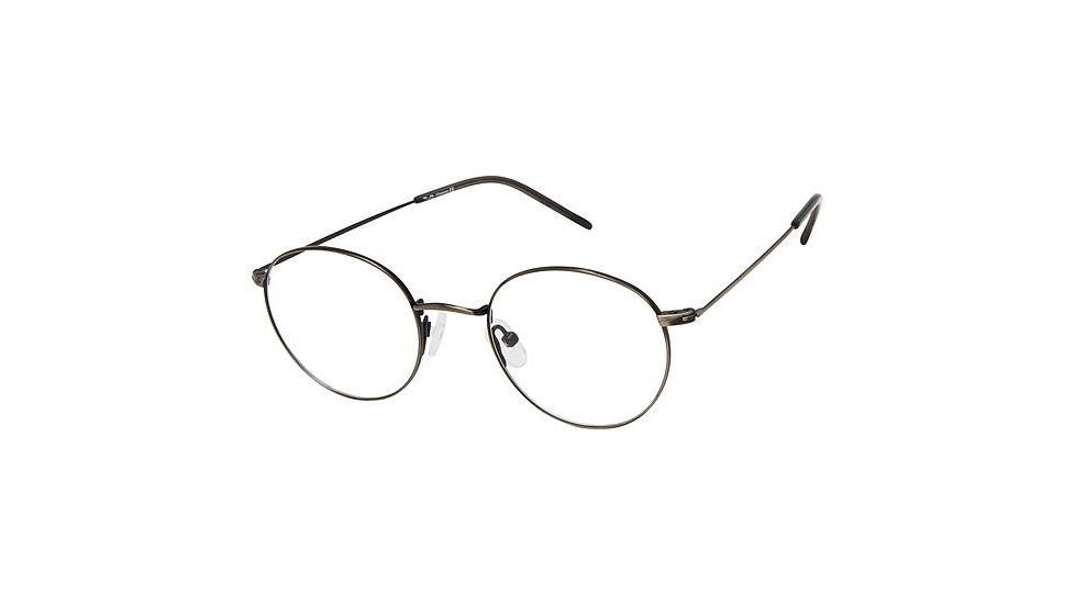 TLG NU037 Prescription Eyeglasses - Frame ANTIQUE SILVER, Size 48/21mm LYNU03703