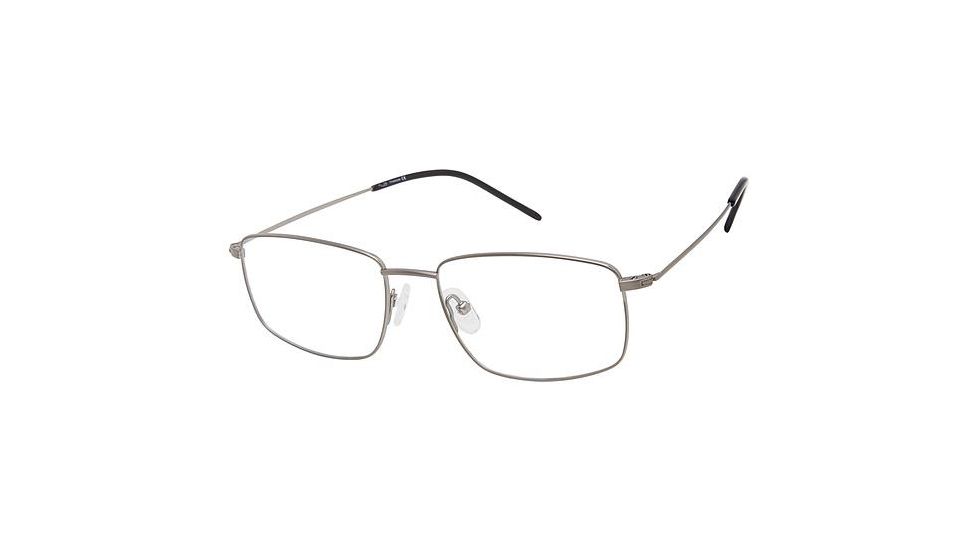 TLG NU038 Bifocal Prescription Eyeglasses - Frame MATTE SILVER, Size 54/17mm LYNU03803