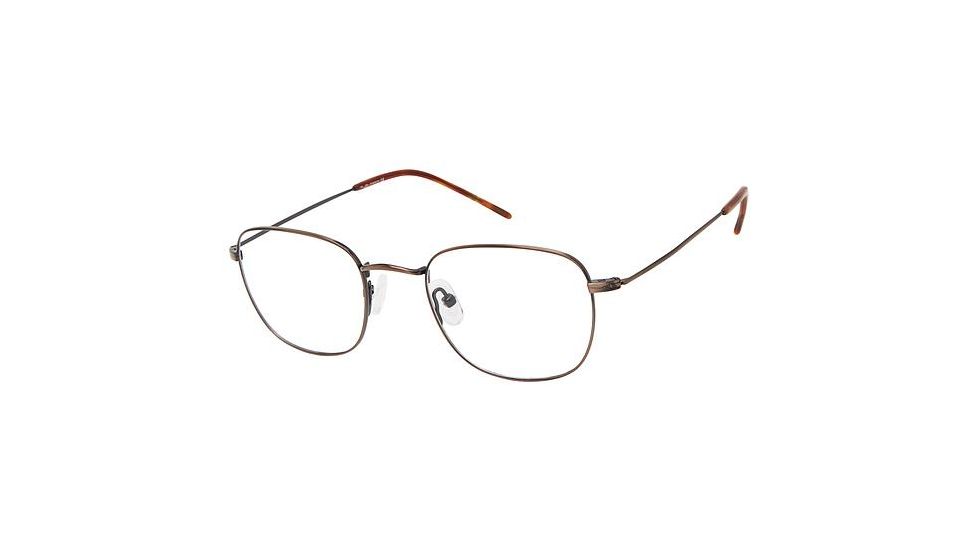TLG NU039 Prescription Eyeglasses - Frame ANTIQUE BROWN, Size 49/21mm LYNU03903