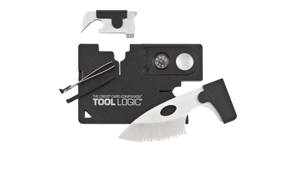 SOG Specialty Knives &amp; Tools Credit Card Companion with Lens/Compass - Black