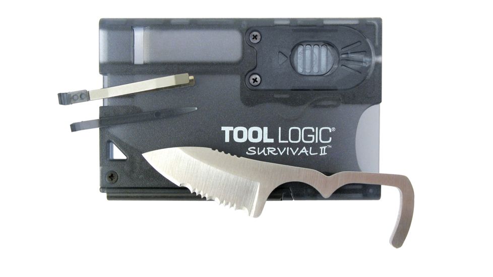 SOG Specialty Knives &amp; Tools Survival Card W Fire Starter Light Main