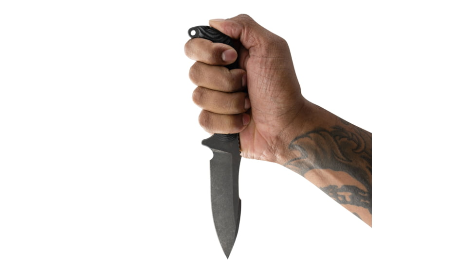 Toor Knives Apnea Fixed Blade Knife, 4.25in, CPM Cru-Wear, Drop Point, G10 Handle, Havoc Black, Black, Apnea - Havoc Black