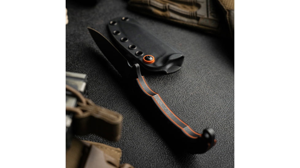 Toor Knives Apnea Fixed Blade Knife, 4.25in, CPM Cru-Wear, Drop Point, G10 Handle, Havoc Black, Black, Apnea - Havoc Black