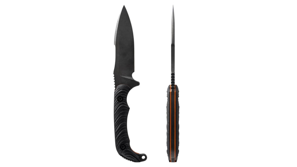 Toor Knives Apnea Fixed Blade Knife, 4.25in, CPM Cru-Wear, Drop Point, G10 Handle, Havoc Black, Black, Apnea - Havoc Black