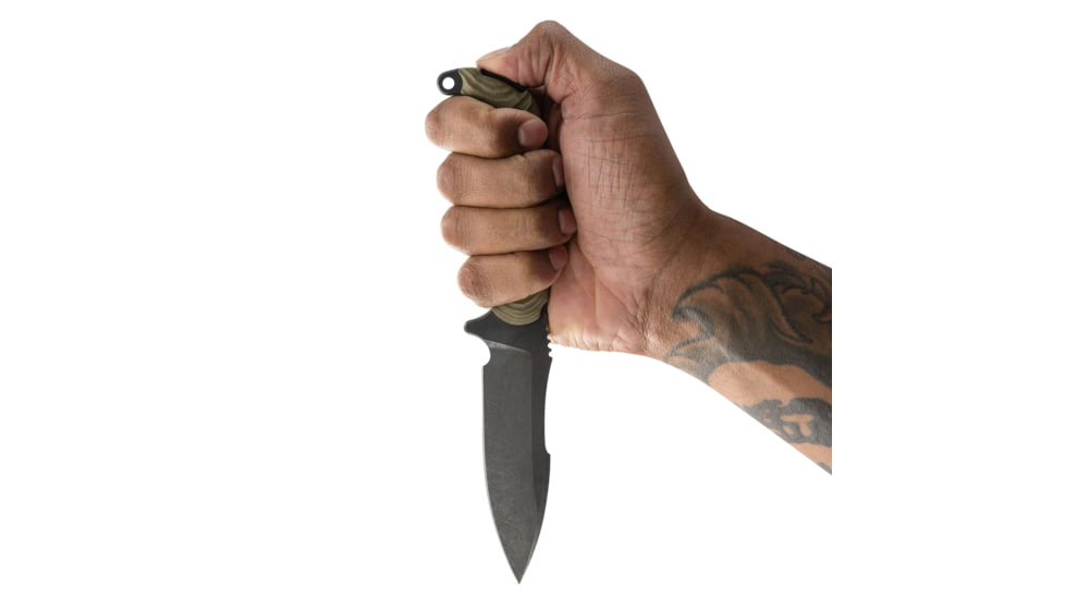 Toor Knives Apnea Fixed Blade Knife, 4.25in, CPM Cru-Wear, Drop Point, G10 Handle, Spitfire Green, Grey, Apnea - Spitfire Green