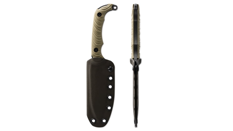 Toor Knives Apnea Fixed Blade Knife, 4.25in, CPM Cru-Wear, Drop Point, G10 Handle, Spitfire Green, Grey, Apnea - Spitfire Green