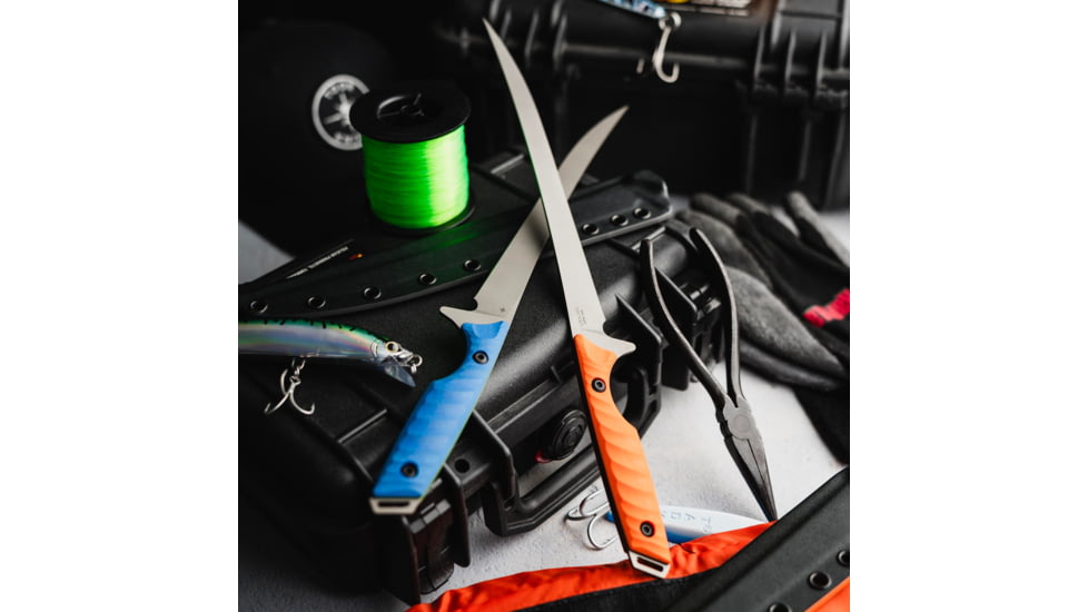 Toor Knives Avalaon Fixed Blade Knife, 9in, CPM 154 Steel, G10 Handle, Blaze Orange, Safety Orange, Avalon - Blaze Orange