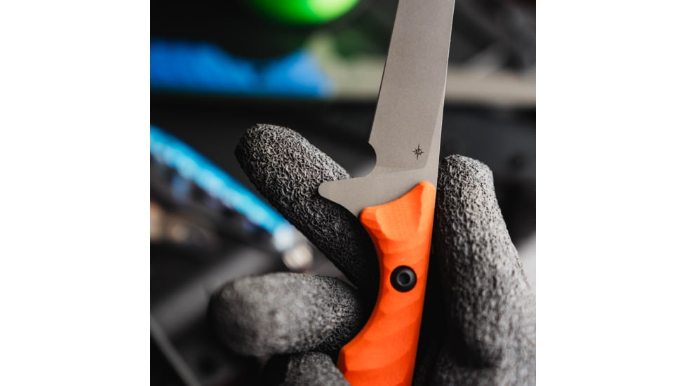 Toor Knives Avalaon Fixed Blade Knife, 9in, CPM 154 Steel, G10 Handle, Blaze Orange, Safety Orange, Avalon - Blaze Orange