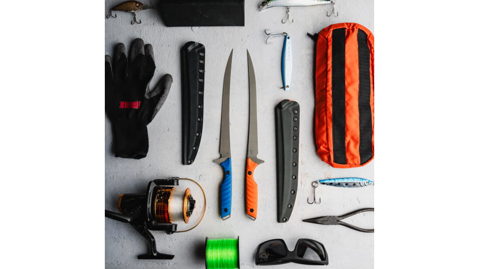 Toor Knives Avalaon Fixed Blade Knife, 9in, CPM 154 Steel, G10 Handle, Blaze Orange, Safety Orange, Avalon - Blaze Orange