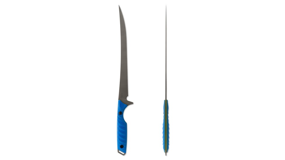 Toor Knives Avalaon Fixed Blade Knife, 9in, CPM 154 Steel, G10 Handle, Tidal Blue, Dark Grey, Avalon - Tidal Blue