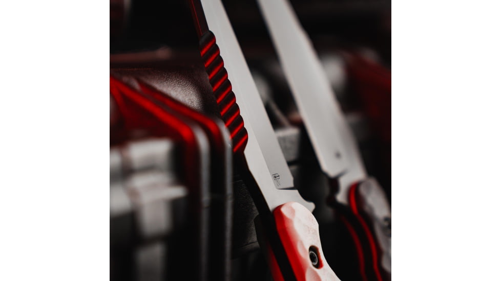 Toor Knives Darter T Fixed Knife, 4.25in, M4 Steel, G10 Handle, Disruptive Grey, Black Tru Hide, Darter T - Disruptive Grey