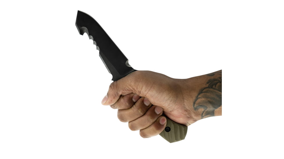 Toor Knives Egress Fixed Blade Knife, 4.875 in CPM-S35VN Steel Blade, G10 Covert Green Handle, Egress-Covert Green
