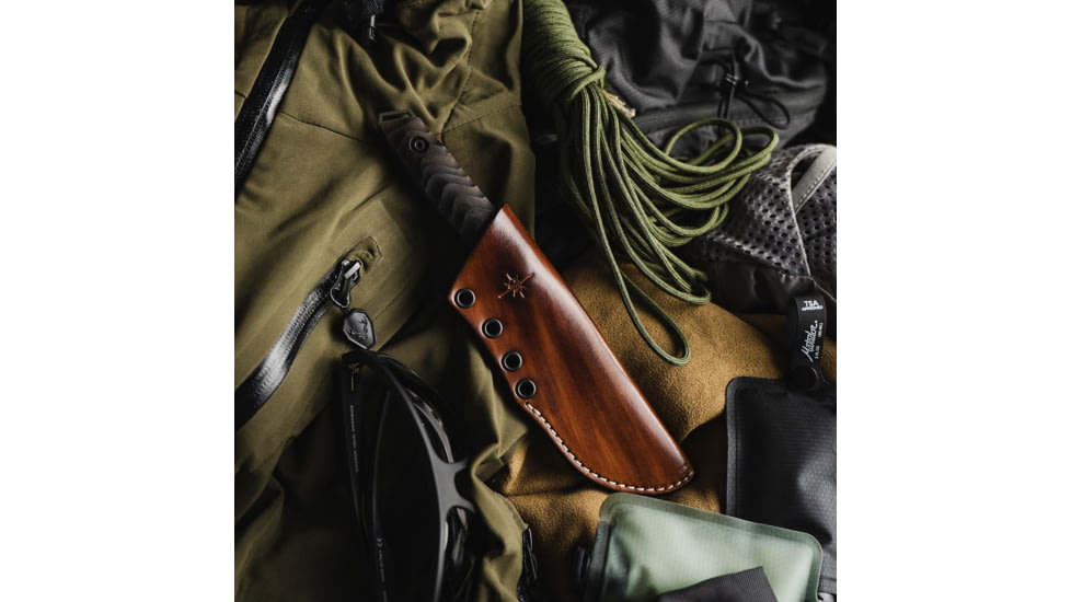 Toor Knives Field 3.0 Fixed Blade Knife, 3.6in, CPM 154, Ebony Handle, Spanish Moss, Field 3.0-Spanish Moss