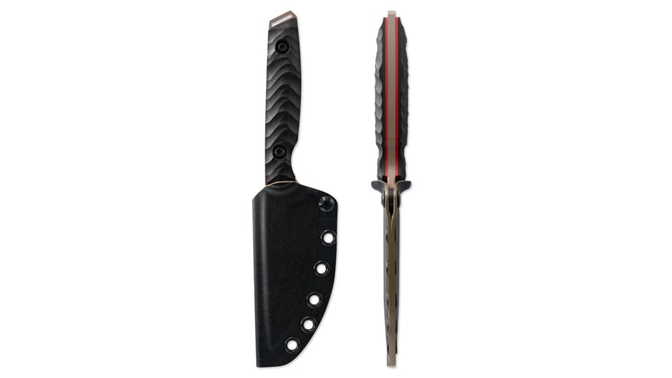 Toor Knives Field 3.0 Fixed Blade Knife, 3.625in, CPM 3V Steel, Drop Point, Ebony, Canyon Drab, Black Tru Hide, Field 3.0 - Canyon Drab