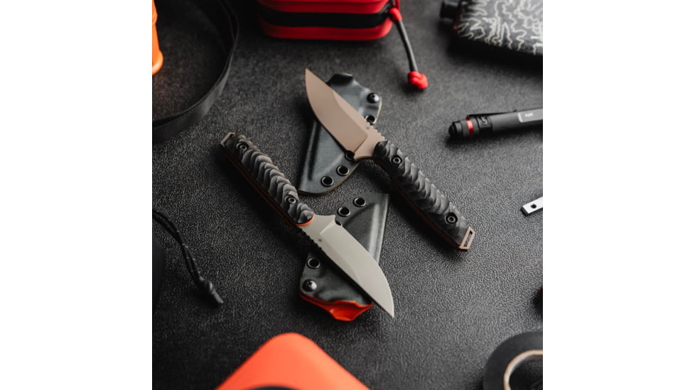 Toor Knives Field 3.0 Fixed Blade Knife, 3.625in, CPM 3V Steel, Drop Point, Ebony, Canyon Drab, Black Tru Hide, Field 3.0 - Canyon Drab