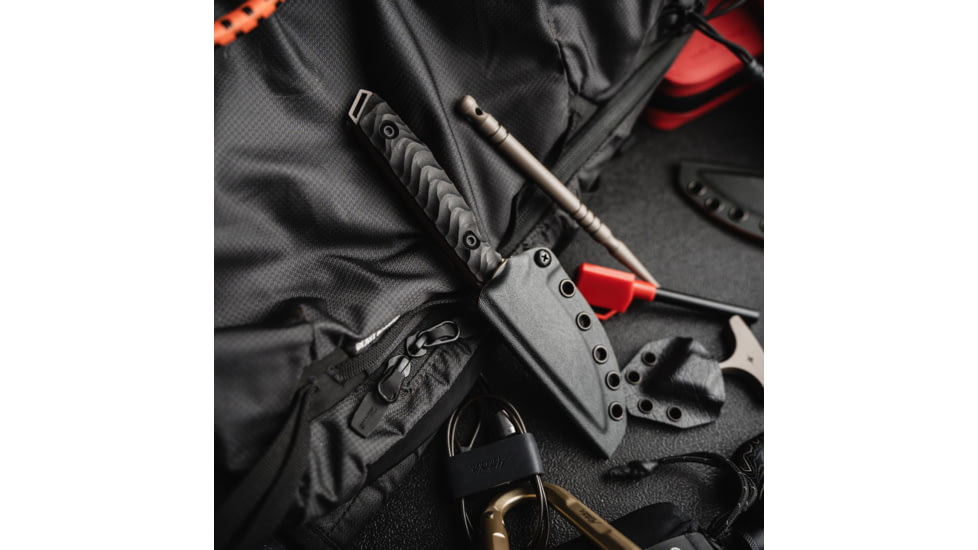 Toor Knives Field 3.0 Fixed Blade Knife, 3.625in, CPM 3V Steel, Drop Point, Ebony, Canyon Drab, Black Tru Hide, Field 3.0 - Canyon Drab