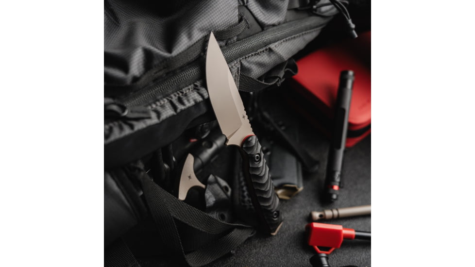Toor Knives Field 3.0 Fixed Blade Knife, 3.625in, CPM 3V Steel, Drop Point, Ebony, Canyon Drab, Black Tru Hide, Field 3.0 - Canyon Drab