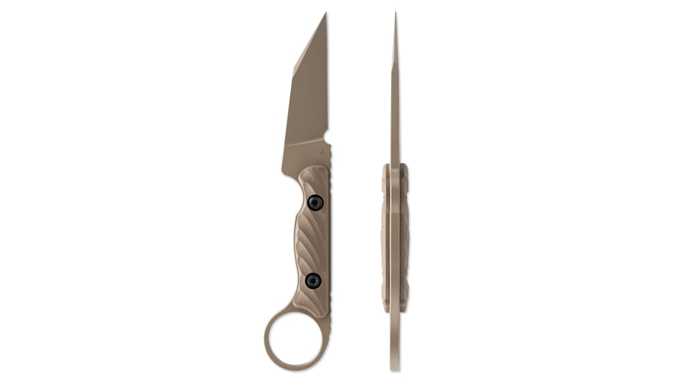 Toor Knives Jank Shank Pikal Fixed Blade Knife, 3in, CPM 154, G10, Earth, MAS Grey, Jank Shank Pikal - Earth