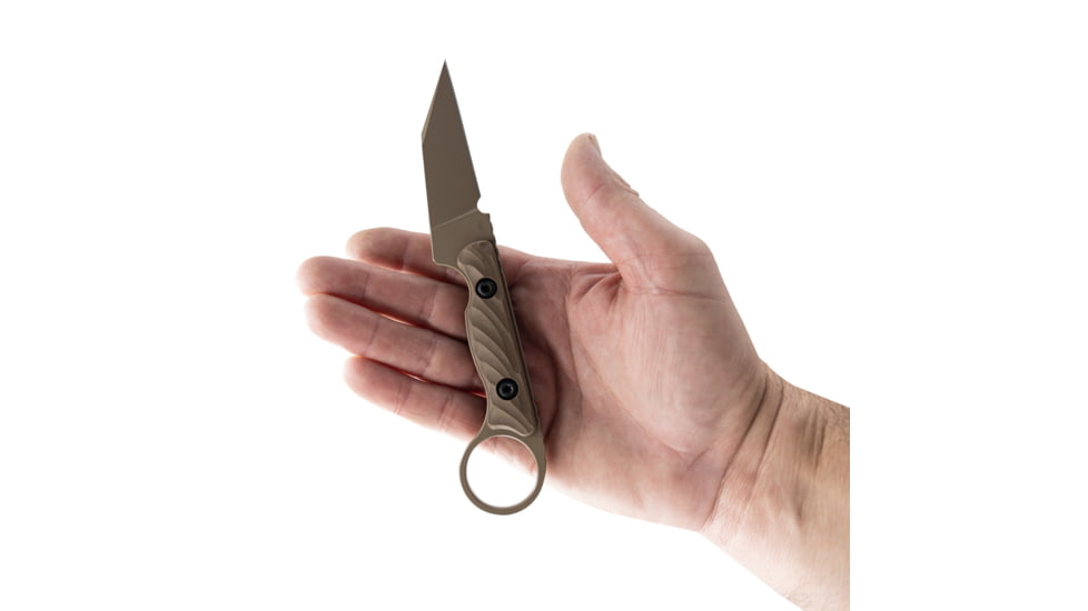 Toor Knives Jank Shank Pikal Fixed Blade Knife, 3in, CPM 154, G10, Earth, MAS Grey, Jank Shank Pikal - Earth