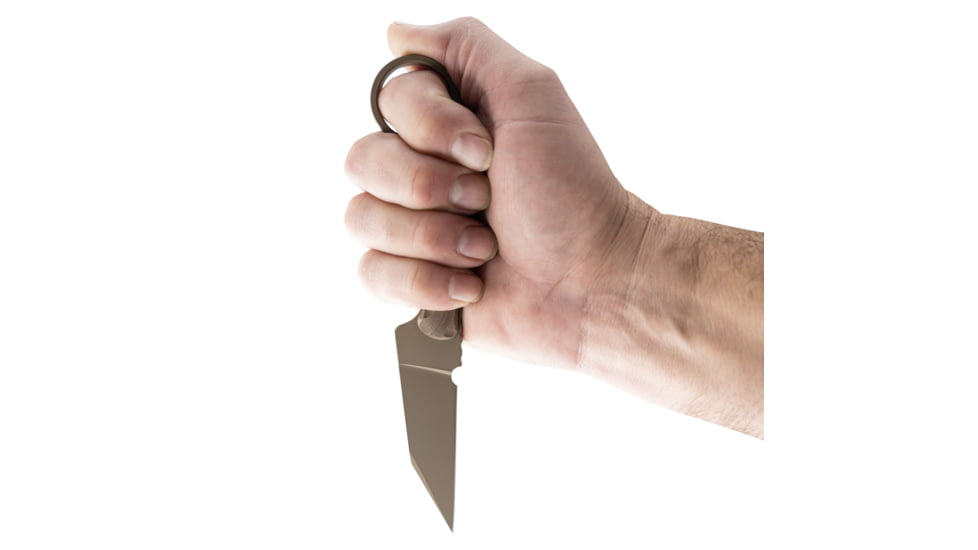 Toor Knives Jank Shank Pikal Fixed Blade Knife, 3in, CPM 154, G10, Earth, MAS Grey, Jank Shank Pikal - Earth