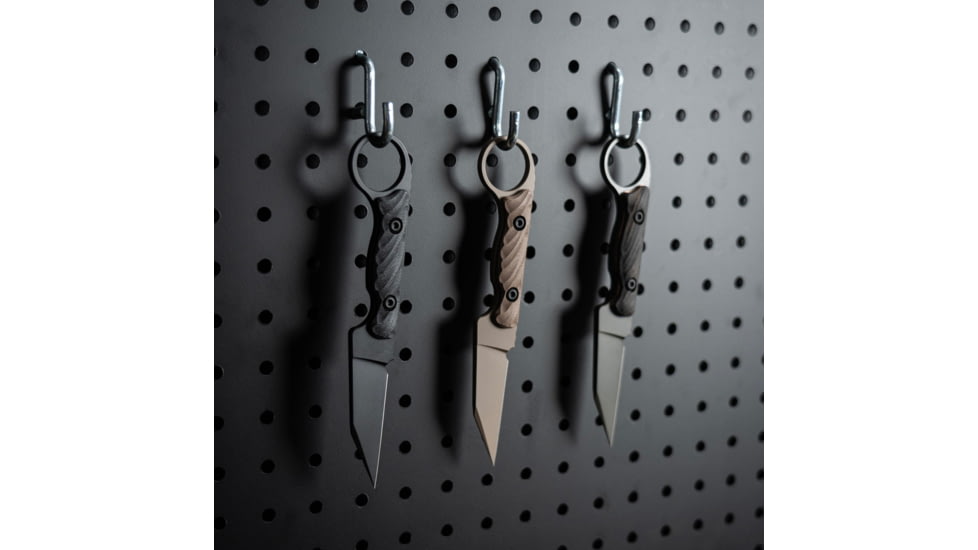 Toor Knives Jank Shank Pikal Fixed Blade Knife, 3in, CPM 154, G10, Earth, MAS Grey, Jank Shank Pikal - Earth