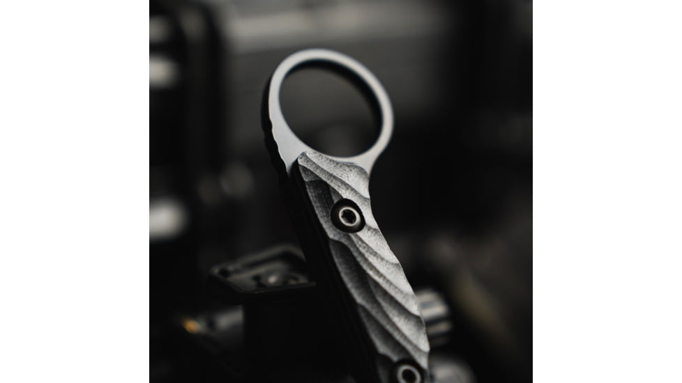 Toor Knives Jank Shank W Fixed Blade Knife, 3in, CPM M4 Steel, G10 Handle, Phantom Grey, Black Hydro Static, Jnk Shnk W - Phntm Gr