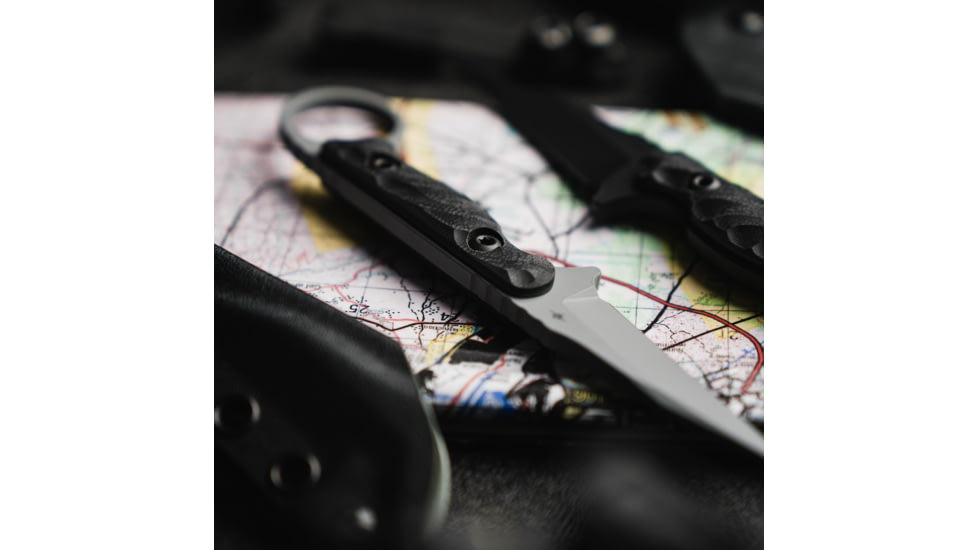 Toor Knives Jank Shank W Fixed Blade Knife, 3in, CPM M4 Steel, G10 Handle, Phantom Grey, Black Hydro Static, Jnk Shnk W - Phntm Gr