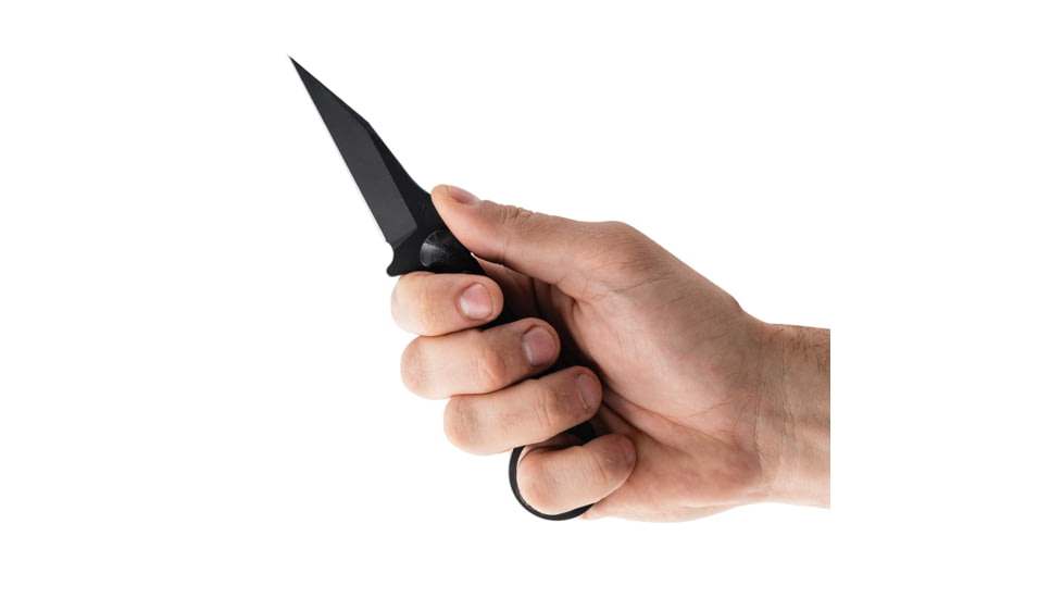 Toor Knives Jank Shank W Fixed Blade Knife, 3in, CPM M4 Steel, G10 Handle, SoCom Black, Black Hydro Static, Jank Shank W - SoCom Black