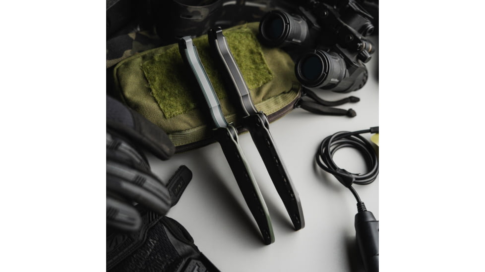 Toor Knives Krypteia T Fixed Blade Knife, 4in, CPM M4 Steel, G10 Handle, SoCom Black, Black Hydro Static, Krypteia T - SoCom Black