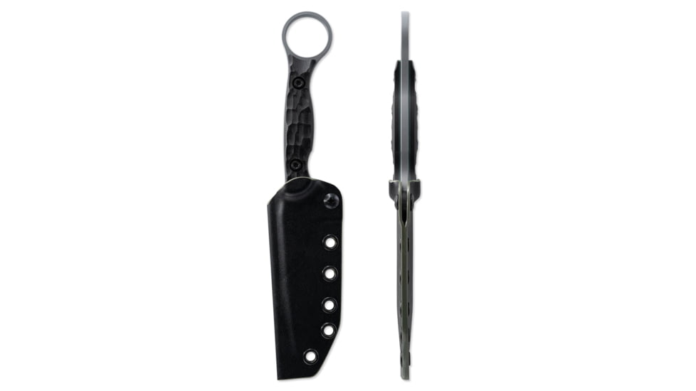 Toor Knives Serpent T Fixed Blade Knife, 3.75in, CPM3V Steel, G10 Handle, Phantom Grey, Black Hydro Static, Serpent T - Phantom Grey