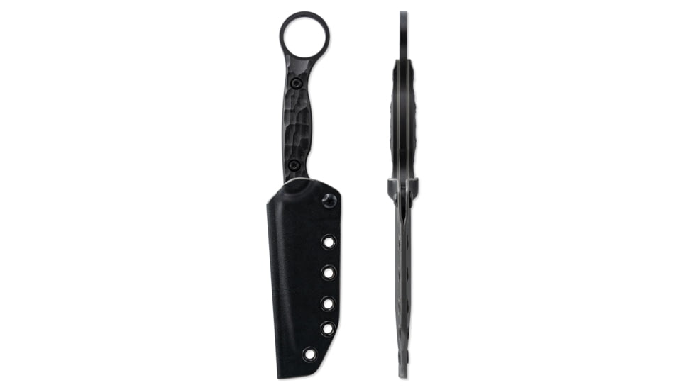 Toor Knives Serpent T Fixed Blade Knife, 3.75in, CPM3V Steel, G10 Handle, SoCom Black, Black Hydro Static, Serpent T - SoCom Black