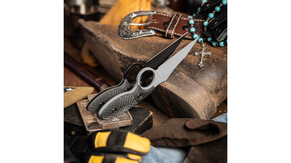 Toor Knives SOF Cortano Socom Fixed Blade Knives, 3.175in, CPM-M4, G10 Handle, Black