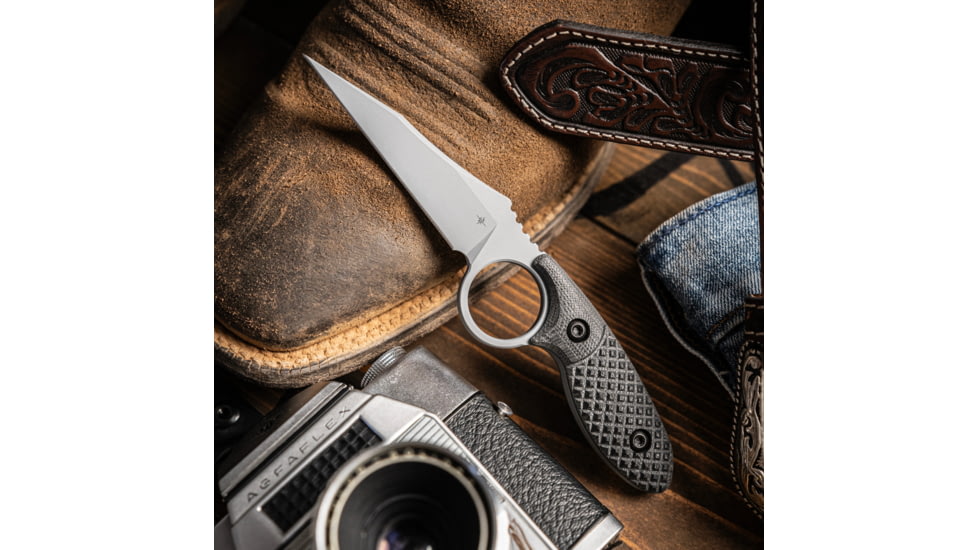 Toor Knives SOF Cortano Socom Fixed Blade Knives, 3.175in, CPM-M4, G10 Handle, Grey