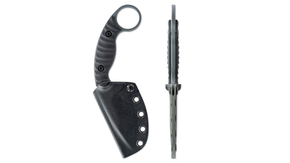 Toor Knives SOF Karsumba S Fixed Blade Knife, 2.5in, CPM M4 Blade, Drop Point Blade, G10, Black, Phantom Grey, Black, Karsumba S- Phantom Grey