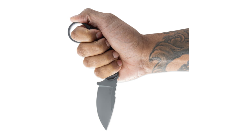 Toor Knives SOF Karsumba S Fixed Blade Knife, 2.5in, CPM M4 Blade, Drop Point Blade, G10, Black, Phantom Grey, Black, Karsumba S- Phantom Grey