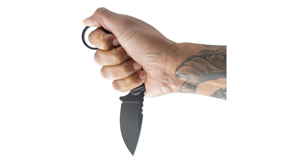 Toor Knives SOF Karsumba S Fixed Blade Knife, 2.5in, CPM M4 Blade, Drop Point Blade, G10, Black, Socom Black, Black, Karsumba S- Socom Black